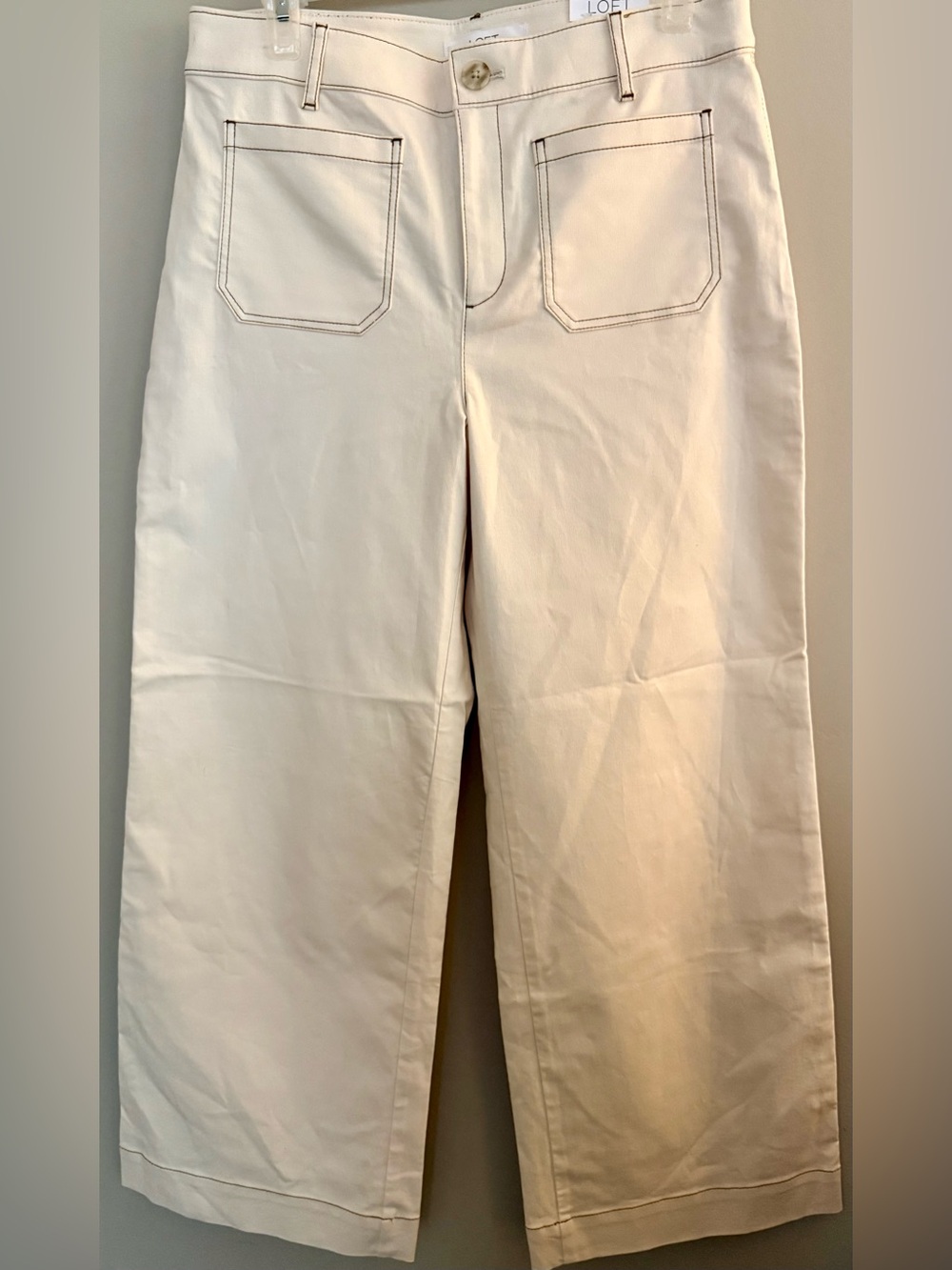 NWT LOFT The Palmer Wide Leg High Rise Petite pants